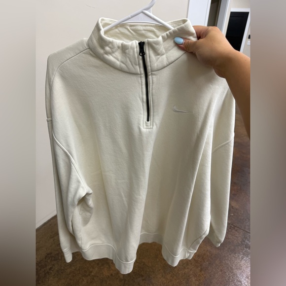 Nike Cream 1/4 Zip - Picture 1 of 2